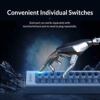 Orico хъб USB3.0 HUB 7 port with Power Adapter, On/Off... - 9