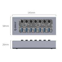 Orico хъб USB3.0 HUB 7 port with Power Adapter, On/Off... - 15