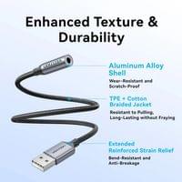 Vention външна звукова карта USB Sound card 1-Port 0.25M... - 5