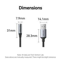 Vention външна звукова карта USB Sound card 1-Port 0.25M... - 9