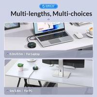 Orico хъб HUB USB3.1 Type-C 4 port - 4 x USB3.0 White,... - 8