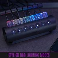 Streamplify стрийминг хъб/дек Streaming HUB CTRL 7 RGB - 7 x USB-A -... - 15