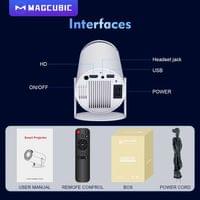 MagCubic преносим мултимедиен проектор Portable... - 15