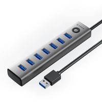 Orico хъб USB3.0 HUB 7 port Black - CL7U-U3-10-GY-BP - 1