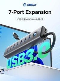 Orico хъб USB3.0 HUB 7 port Black - CL7U-U3-10-GY-BP - 5