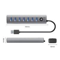 Orico хъб USB3.0 HUB 7 port Black - CL7U-U3-10-GY-BP - 8