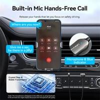 Vention блутут за кола за разговори и музика Car Bluetooth 5.4 audio... - 3