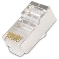 VCom конектори UTP connectors Cat6 STP/Shielded/RJ45 - 20pcs pack -... - 1