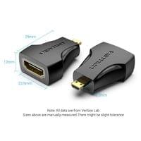 Vention Адаптер Adapter Micro HDMI M / HDMI F Black - AITB0 - 8