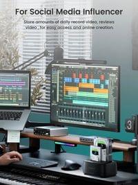 Orico докинг станция Storage - HDD/SSD Dock - 2 BAY Offline Clone... - 6