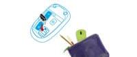 Genius безжична мишка Wireless Mouse - NX-7000 Red - 2.4GHz - 4