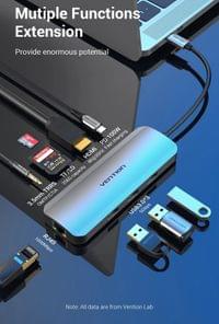 Vention докинг станция Docking Station Type-C - TOLHB - HDMI x 1, USB3.0... - 2