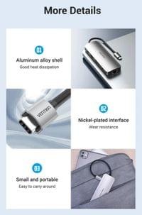 Vention докинг станция Docking Station Type-C - TOLHB - HDMI x 1, USB3.0... - 12