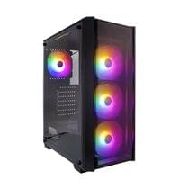 1stPlayer Кутия Case ATX - Fire Dancing V4 RGB - 4 fans... - 1