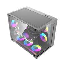 Darkflash Case mATX - B275 PRO Black - 6 x 120 mm... - 7