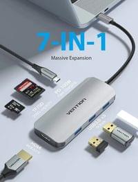 Vention докинг станция Docking Station Type-C - TOJHB - HDMI x 1, USB3.0... - 4