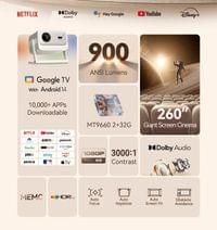 Wanbo преносим смарт проектор Portable Smart Projector -... - 7