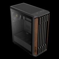 Gamdias Case ATX - AURA GC11 Wood Black - USB-C - 4