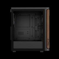 Gamdias Case ATX - AURA GC11 Wood Black - USB-C - 6