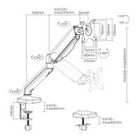SBOX Стойка за монитор за бюро Desk Mount Monitor - LCD-S012-3 - 9