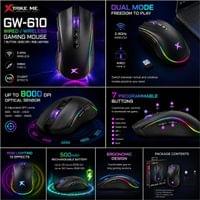 Xtrike ME безжична геймърска мишка Gaming Mouse Wireless... - 5