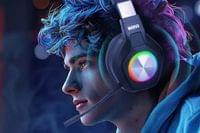 Marvo безжични геймърски слушалки Gaming Headphones Pulz... - 8