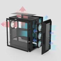 Zalman кутия Case ATX - I3 NEO V2 Black - RGB, Mesh - 10