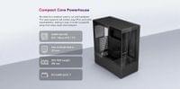 1stPlayer Кутия Case ATX - Crystal Vision CV7 Black - 5 x... - 10