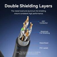 Vention Кабел LAN SFTP Cat.8 Patch Cable - 5.0M Black 40Gbps - IKABJ - 6