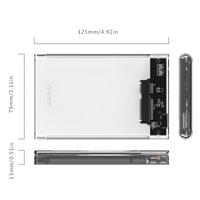 Orico прозрачна външна кутия за диск Storage - Case - 2.5... - 3 Orico прозрачна външна кутия за диск Storage - Case - 2.5... - 3