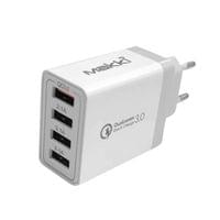 Makki бързо зарядно Fast Charger - QC3.0+3xUSB 30W White... - 1
