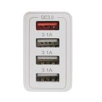 Makki бързо зарядно Fast Charger - QC3.0+3xUSB 30W White... - 2