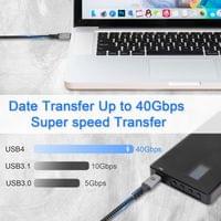 VCom кабел USB4.0 Type-C/Type-C 40Gbps, 240W - CU541M-1.2 - 4