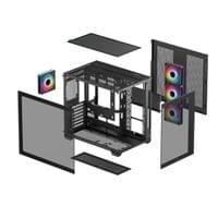 DeepCool Case ATX - CG530 4F - 4 ARGB Fans - 11