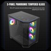 Gamemax кутия Case ATX - HYPE-A Black - 4 x 120 mm... - 6 Gamemax кутия Case ATX - HYPE-A Black - 4 x 120 mm... - 6