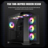 Gamemax кутия Case ATX - HYPE-A Black - 4 x 120 mm... - 7 Gamemax кутия Case ATX - HYPE-A Black - 4 x 120 mm... - 7
