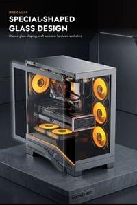 Darkflash кутия Case ATX - K430 Black - 6 x 120 mm A-RGB... - 8 Darkflash кутия Case ATX - K430 Black - 6 x 120 mm A-RGB... - 8