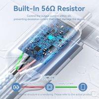 Vention Кабел USB 2.0 A Male to C Male 1.0M Black 6A Fast... - 6