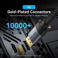 Vention Кабел Cable - Display Port v2.1 DP M / M Black 16K@60Hz, 3M - HGBHI - 7