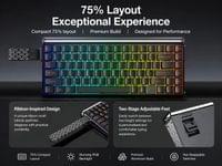 Aula геймърска механична клавиатура Wireless Gaming... - 6