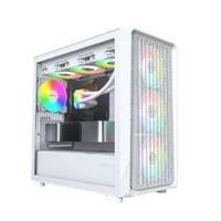Montech кутия Case mATX - X5M (W) - 4 x 120 mm A-RGB, USB-C - 2