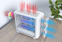 Montech кутия Case mATX - X5M (W) - 4 x 120 mm A-RGB, USB-C - 12