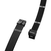 1stPlayer модулен кабел Custom Sleeved Modding Cable Black - PCIe 5.0... - 2