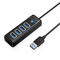 Orico хъб HUB USB3.0 4 port Black - PW4U-U3-015-BK - 1