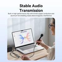 Vention външна звукова карта USB Sound card 2-Port 0.25M... - 4