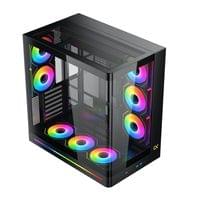 Xigmatek кутия Case E-ATX - PANO II AIR - 8 ARGB Fans - 2