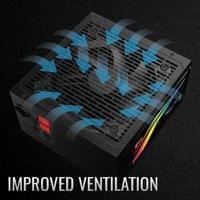 AeroCool захранване PSU 650W - 80+ Bronze, Semi-Modular LUX RGB 650M -... - 10 AeroCool захранване PSU 650W - 80+ Bronze, Semi-Modular LUX RGB 650M -... - 10