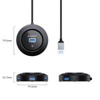 Orico хъб USB3.0 HUB - 4 x USB3.0 - YK2-U3-18-BK - 2