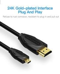 Vention Кабел Micro HDMI2.0 Cable 1.5M Black - VAA-D03-B150 - 2