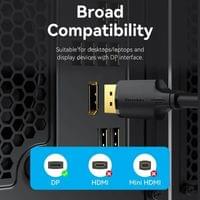 Vention Кабел Cable - Display Port v1.2 DP M / M Black 4K... - 10 Vention Кабел Cable - Display Port v1.2 DP M / M Black 4K... - 10